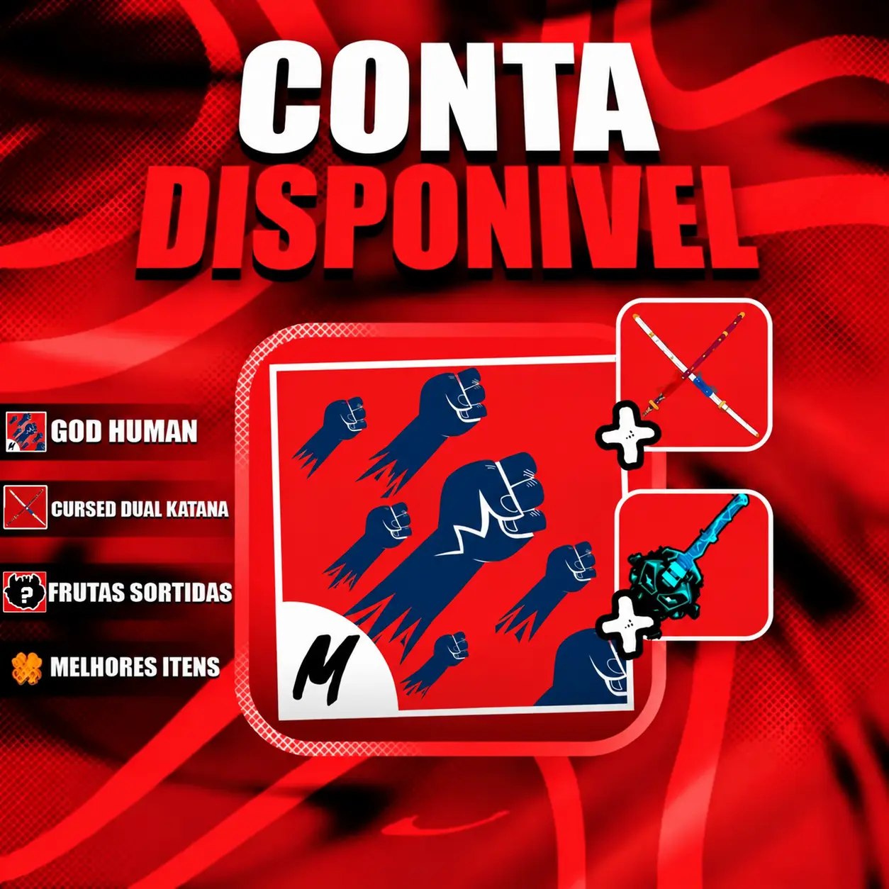 『 ⚔️ 』 GODHUMAN + CDK + LEVEL MÁX