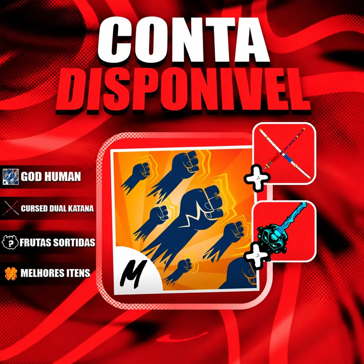 『 ⚔️ 』 GODHUMAN + CDK + LEVEL MÁX