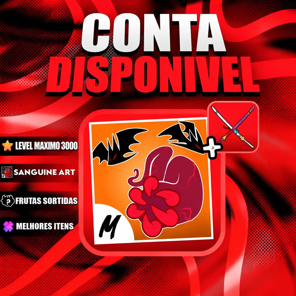 『 ⚔️ 』 SANGUINE ART + LEVEL MÁX