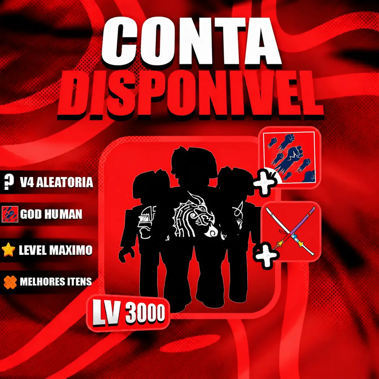 『 🎲 』 RAÇA V4 ALEATÓRIA + GODHUMAN + LEVEL MÁX