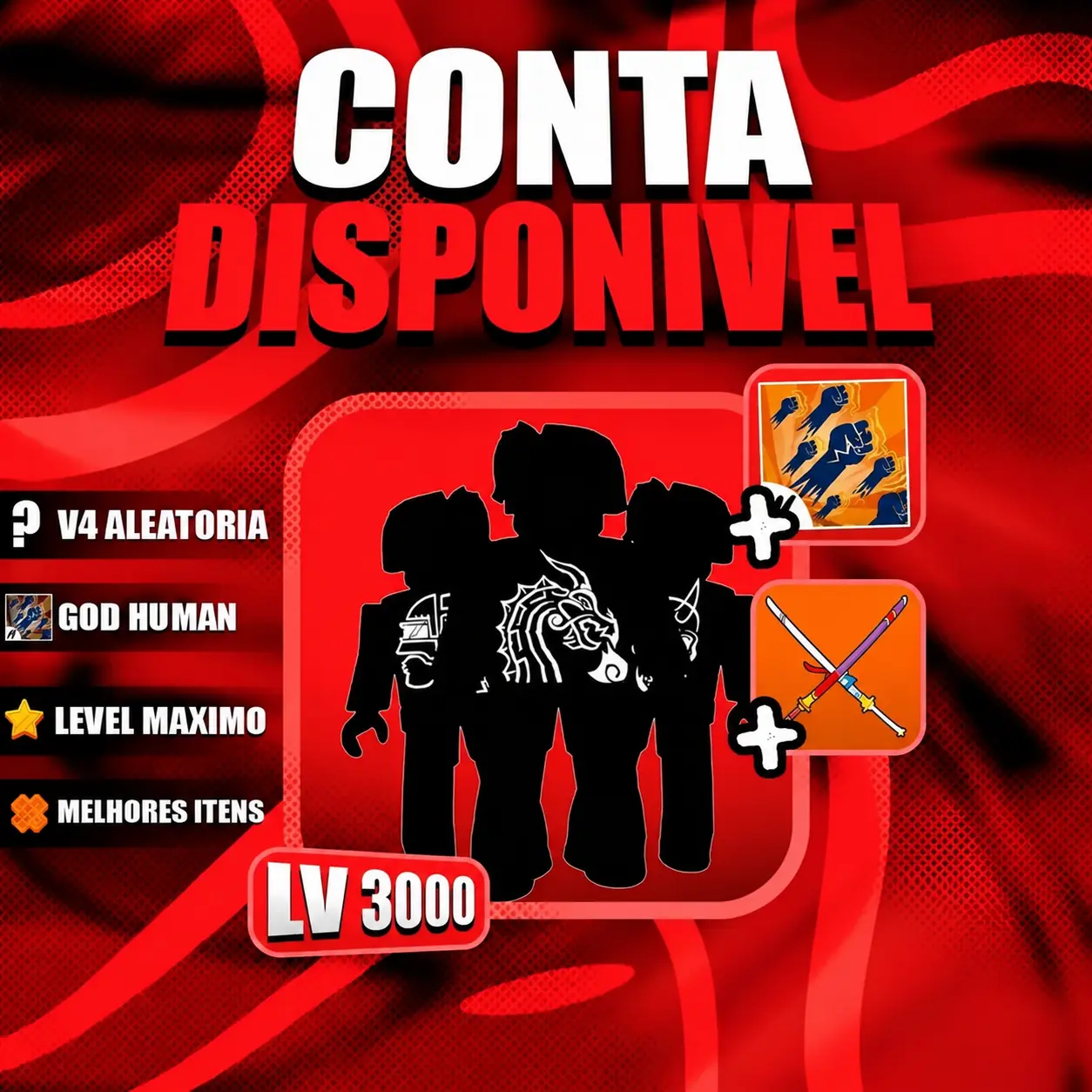 『 🎲 』 RAÇA V4 ALEATÓRIA + GODHUMAN + LEVEL MÁX