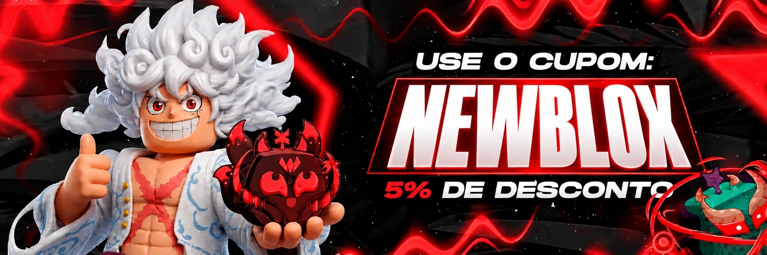 Use o cupom NewBlox e ganhe 5% de desconto